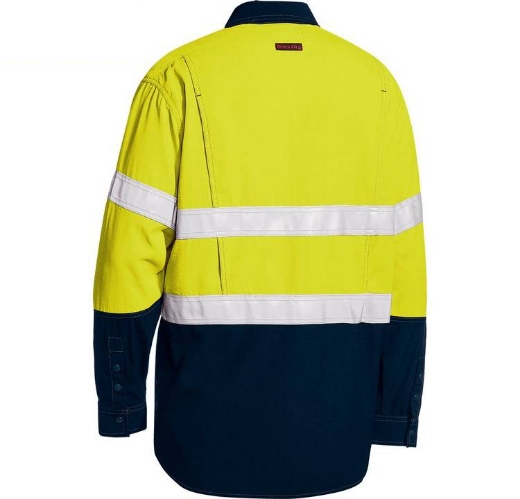 Picture of Bisley, Tencate Tecasafe® Plus 480 Taped Hi Vis Lightweight FR Vented Shirt